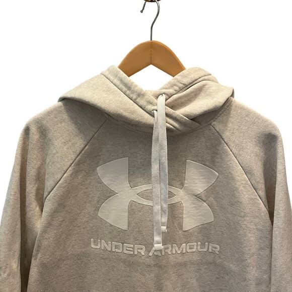 Under Armour Large Gray Hoodie | Loose Fit Pullover, Kangaroo Pocket, EUC - Picture 3 of 9